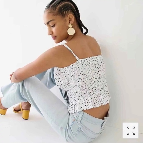 J. Crew Tops - ❗️CLOSET CLOSING❗️NWT J. CREW Cinched-waist poplin tank top blouse polka dot S